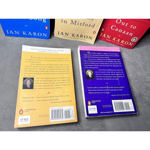 Jan Karon MITFORD YEARS Series PB Book At Home Lot 1-5 New Song Canaan - Picture 7 of 16